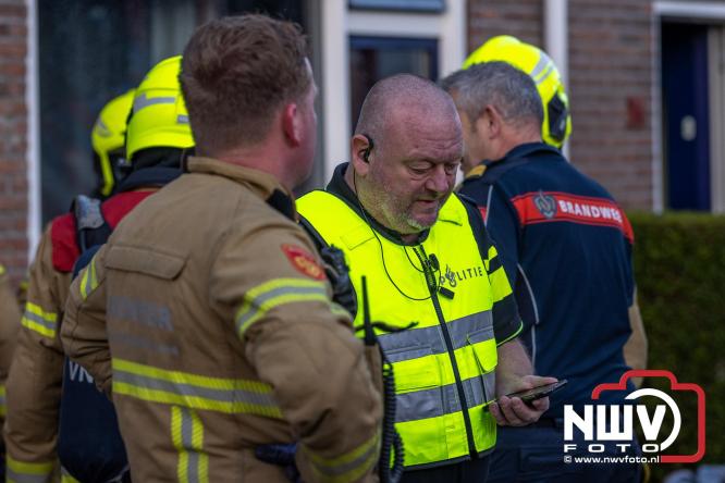 Brand in slaapkamer van woning aan de Passestraat snel geblust, oorzaak van de brand is onbekent. - &copy; NWVFoto.nl